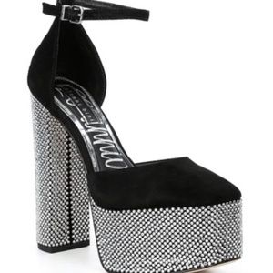 Black Suede Platforms